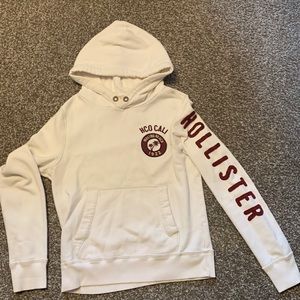 Women’s Hollister white hoodie